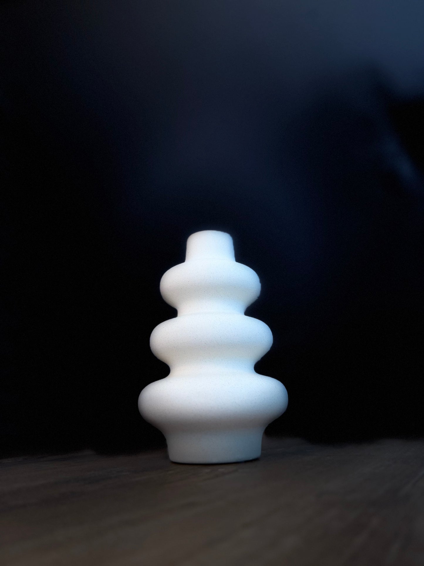 Keramikvase „Elegancé“ – Beige Deko Vase 21 cm | Minimalistische Trockenblumen Vase