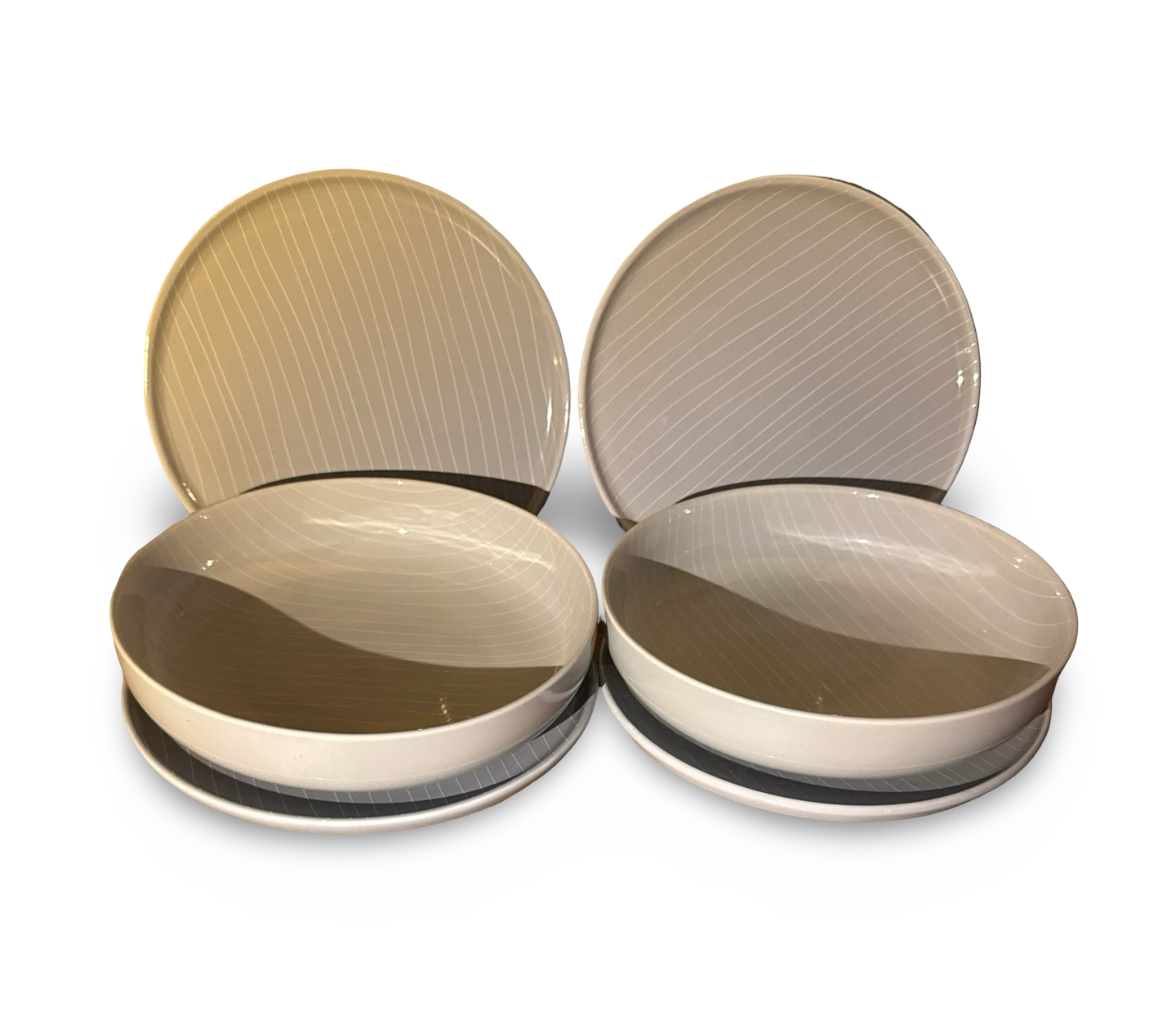 Assiette de Rêve – 6-teiliges Porzellan-Set Handgearbeitet