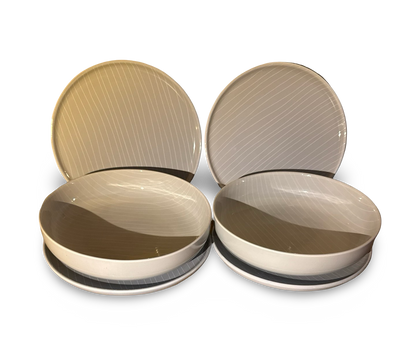 Assiette de Rêve – 6-teiliges Porzellan-Set Handgearbeitet