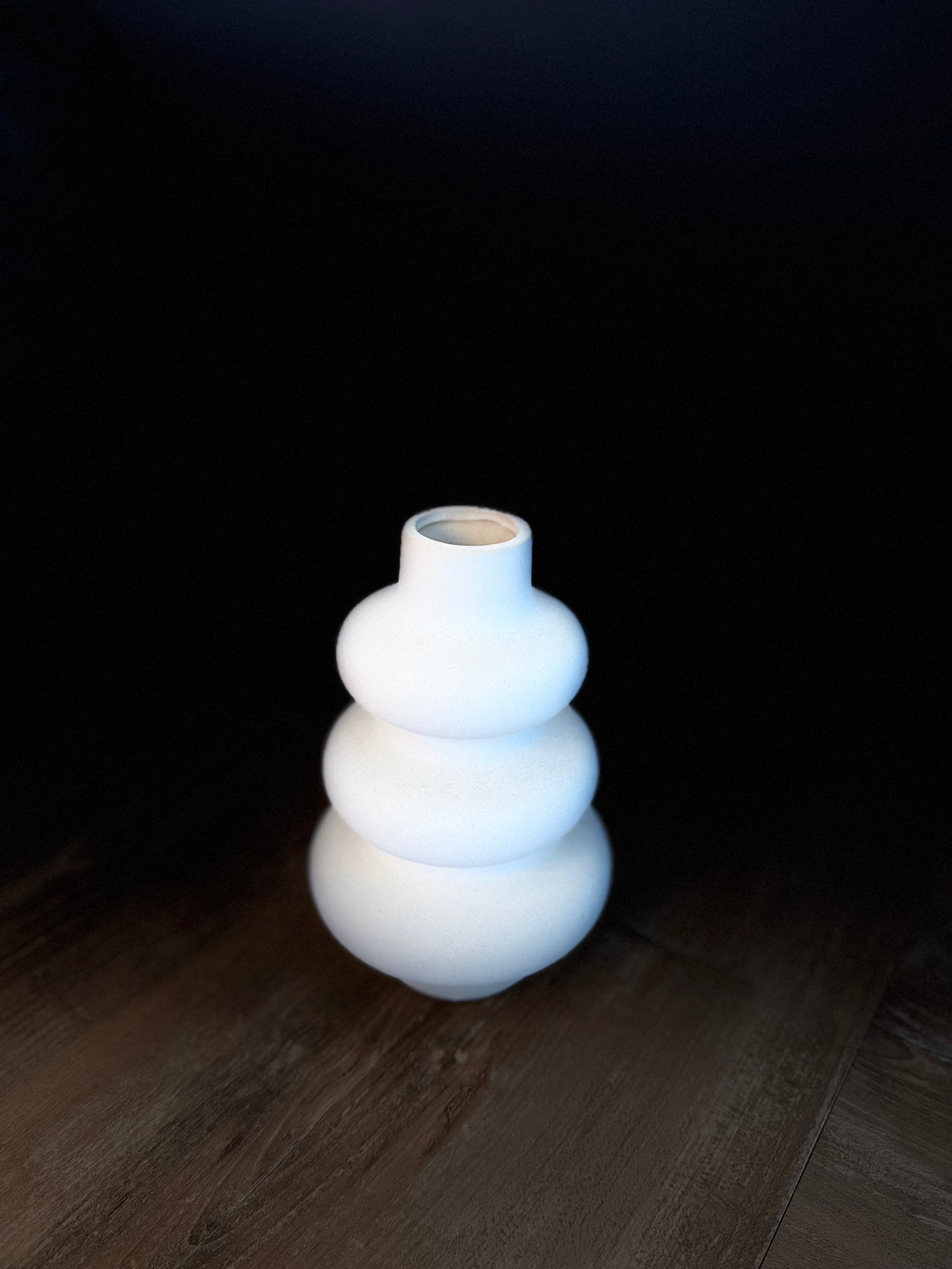 Keramikvase „Elegancé“ – Beige Deko Vase 21 cm | Minimalistische Trockenblumen Vase