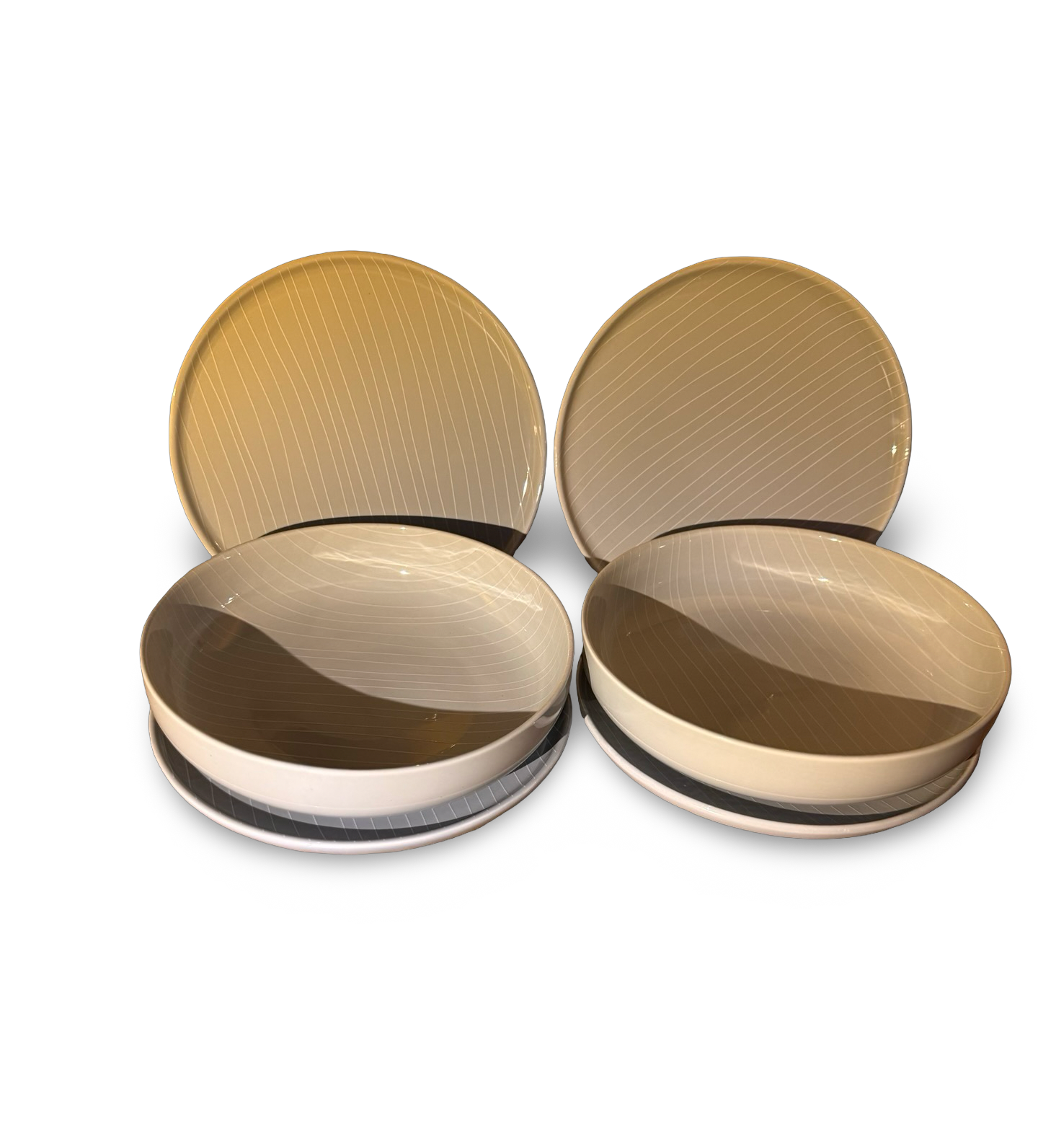 Assiette de Rêve – 6-teiliges Porzellan-Set Handgearbeitet