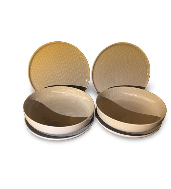 Assiette de Rêve – 6-teiliges Porzellan-Set Handgearbeitet