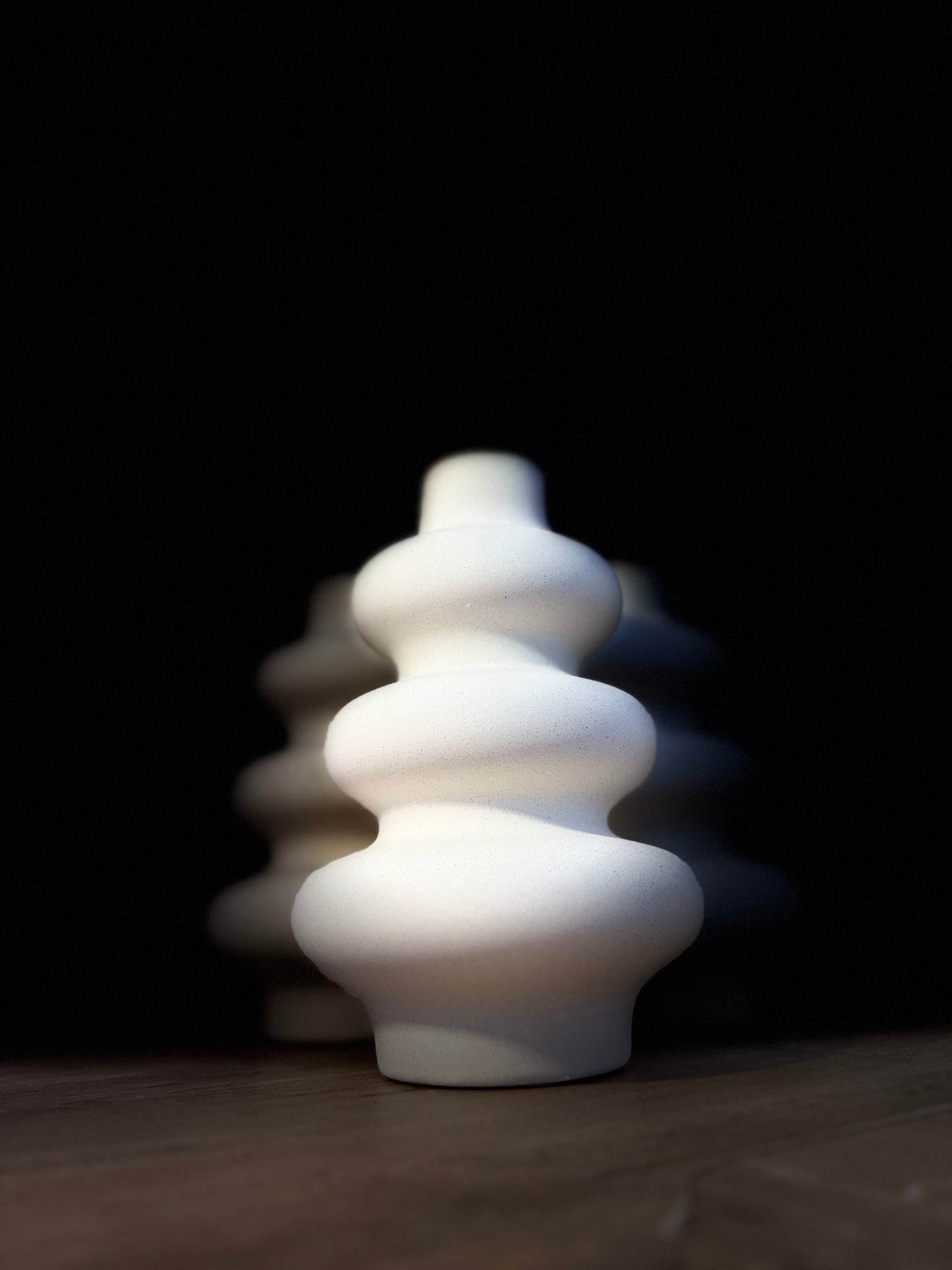 Keramikvase „Elegancé“ – Beige Deko Vase 21 cm | Minimalistische Trockenblumen Vase