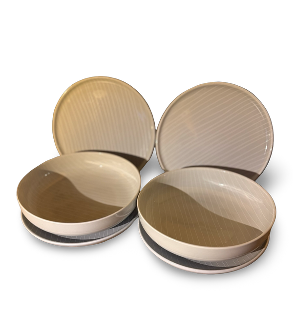 Assiette de Rêve – 6-teiliges Porzellan-Set Handgearbeitet