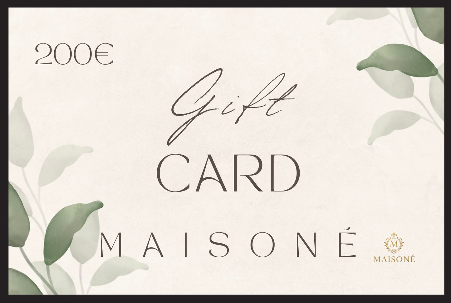 MAISONÉ Geschenkkarte