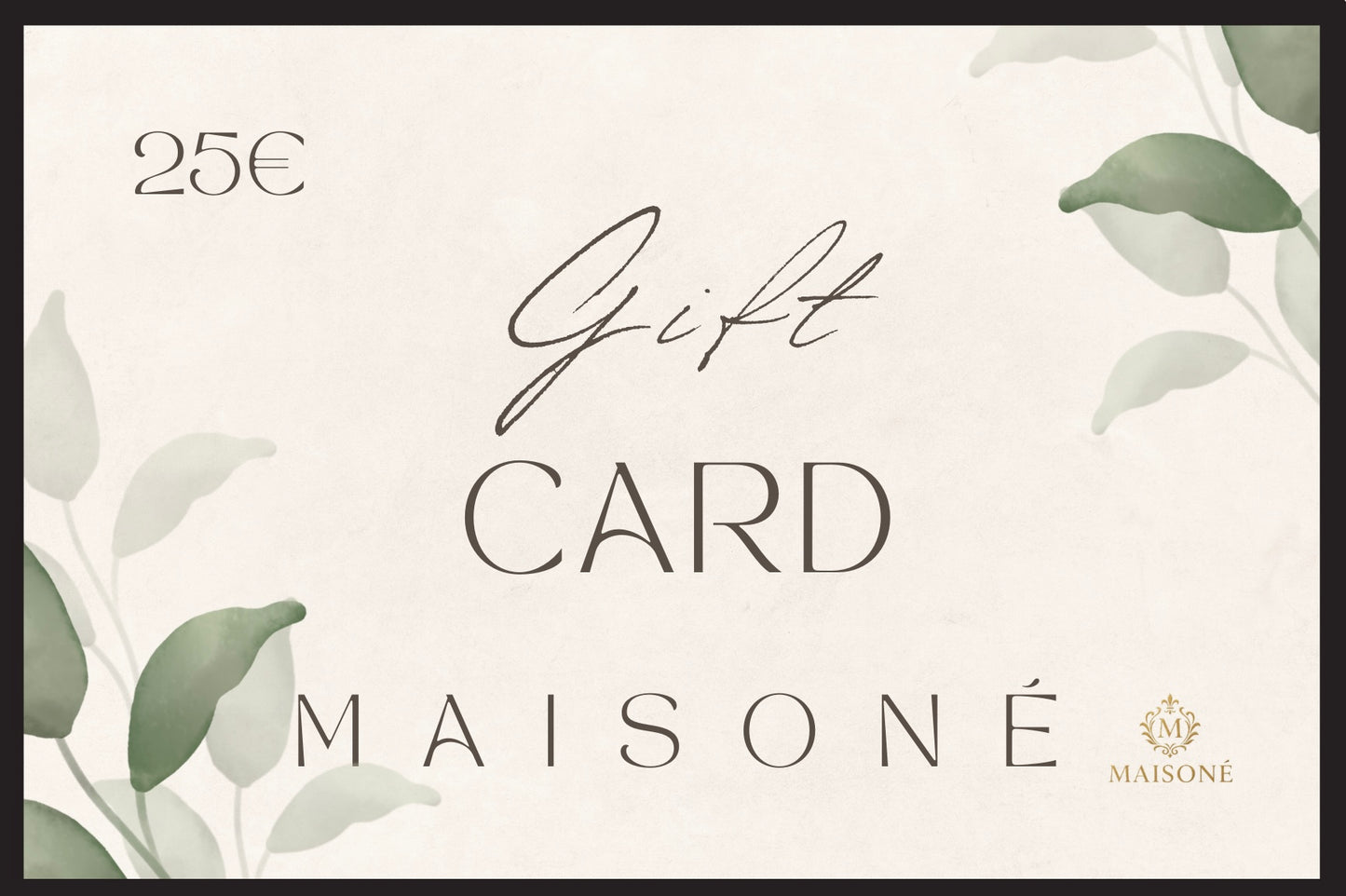 MAISONÉ Geschenkkarte