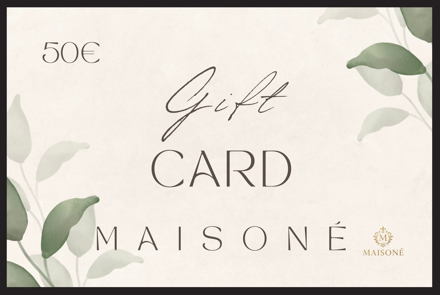 MAISONÉ Geschenkkarte
